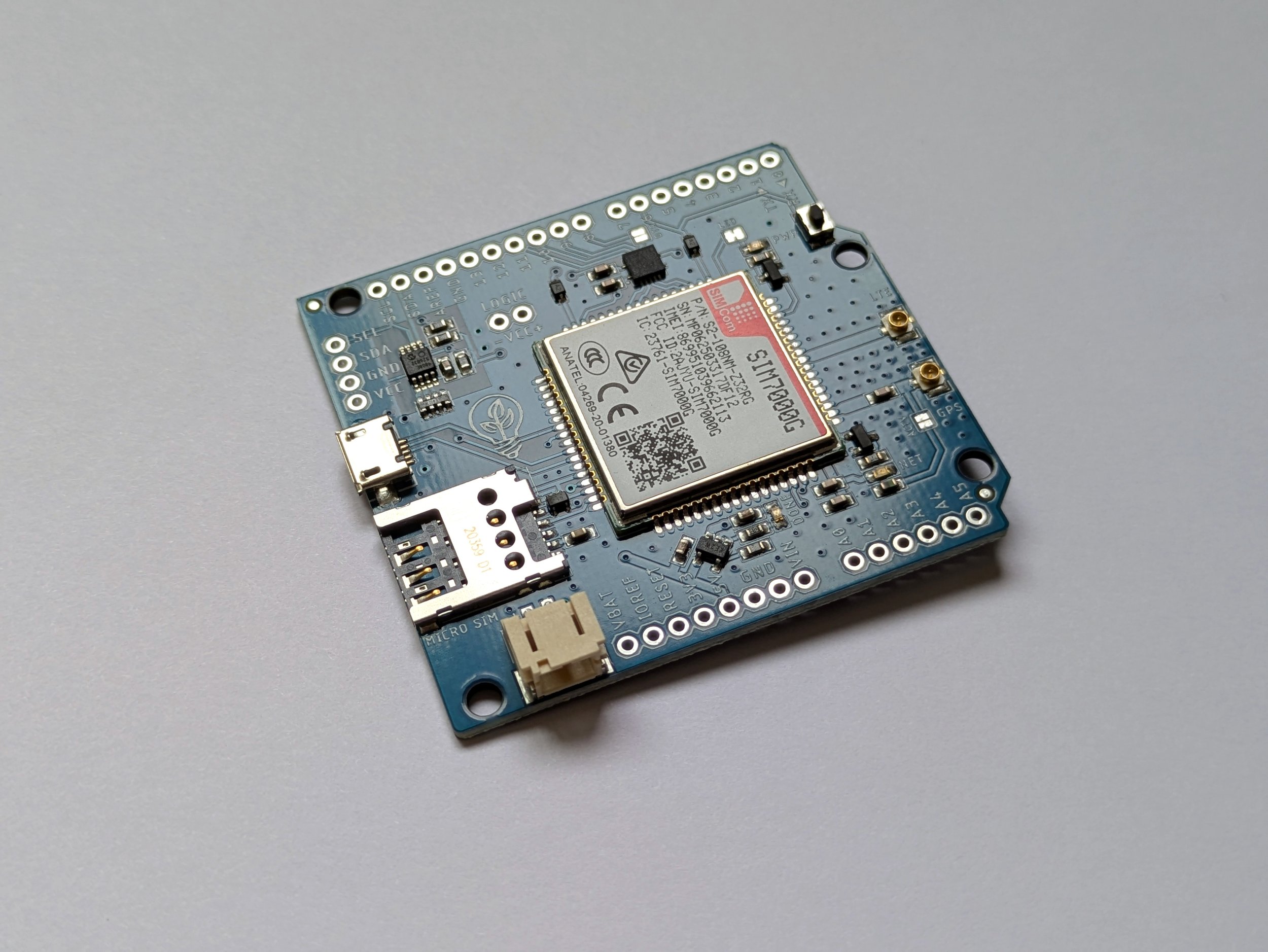 SIM7000 LTE Shield for Arduino | Botletics — Botletics